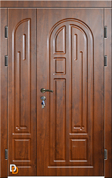 Двері металеві із МДФ накладками